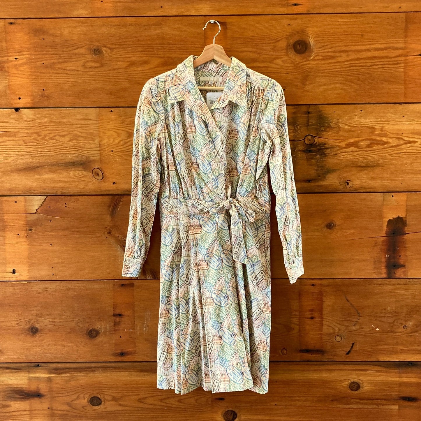 Archerie $319 Wilhelmina Passport Patterned Shirt Dress - Size 12 - NEW - 0416JW