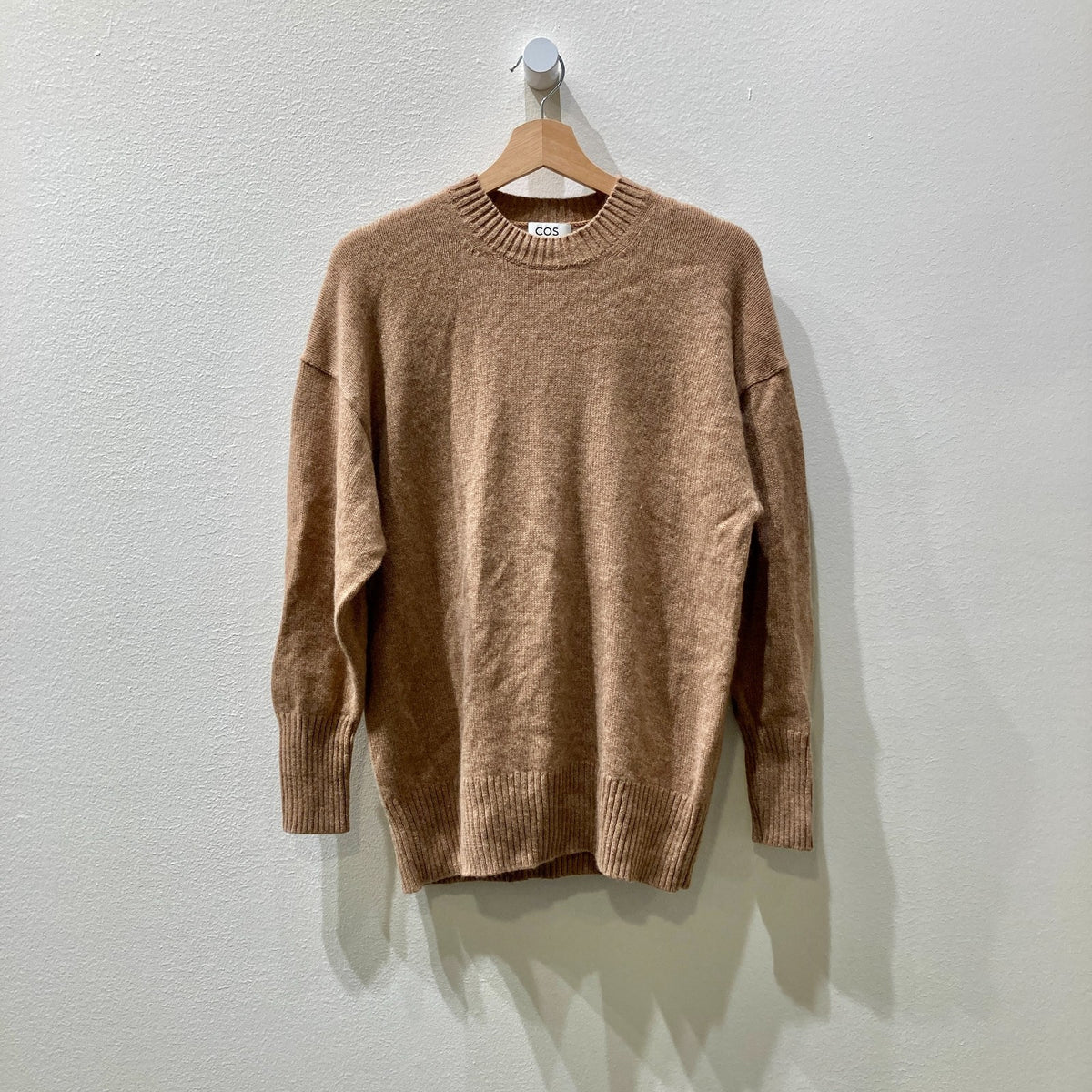 COS Light Brown 100% Cashmere Relaxed Pullover Sweater - Size XS - 0903BN