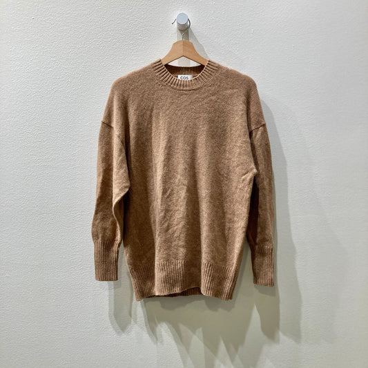 COS Light Brown 100% Cashmere Relaxed Pullover Sweater - Size XS - 0903BN