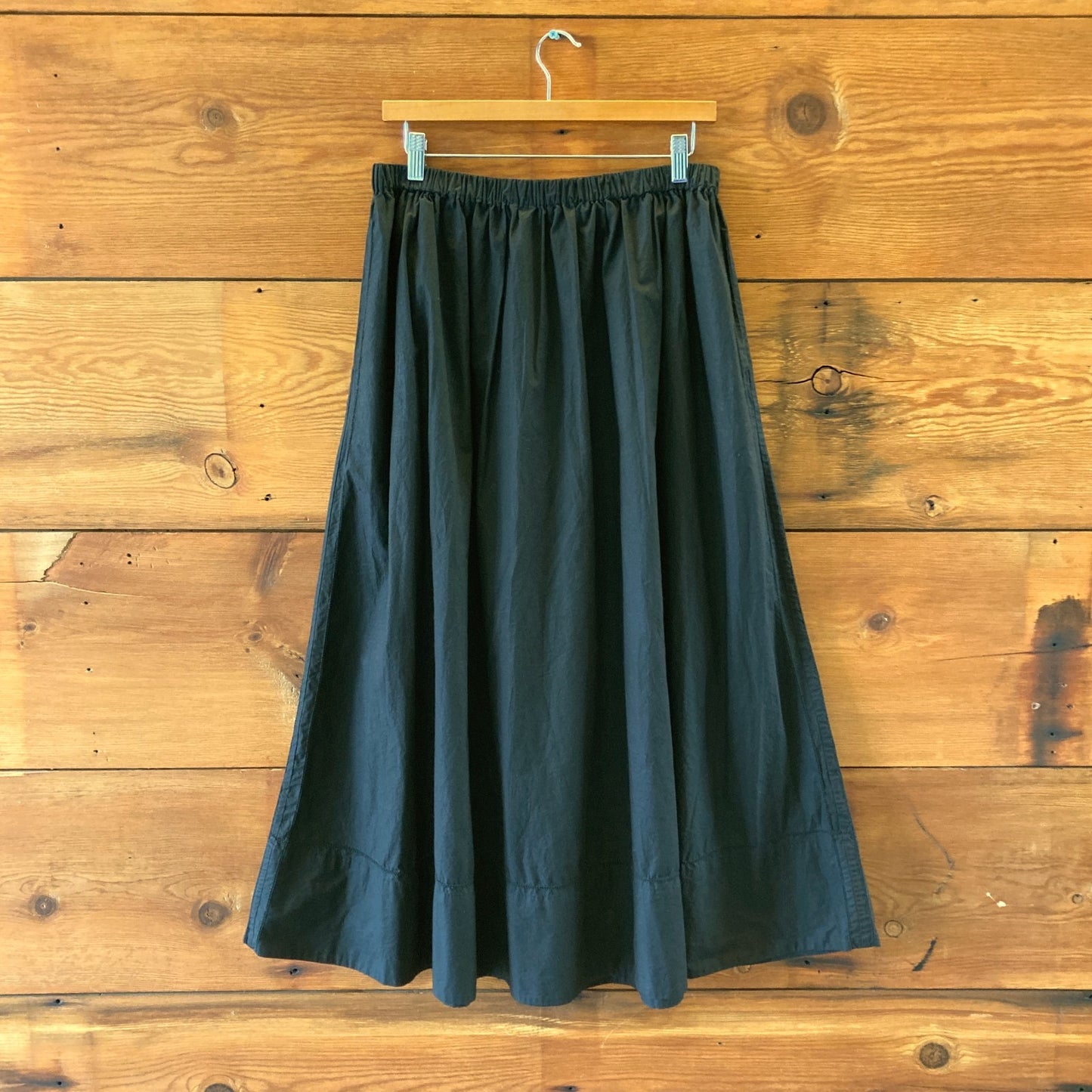 Jenni Kayne $395 Black Elastic Waist Maxi Length Lauren Skirt - Size M - 0924GC