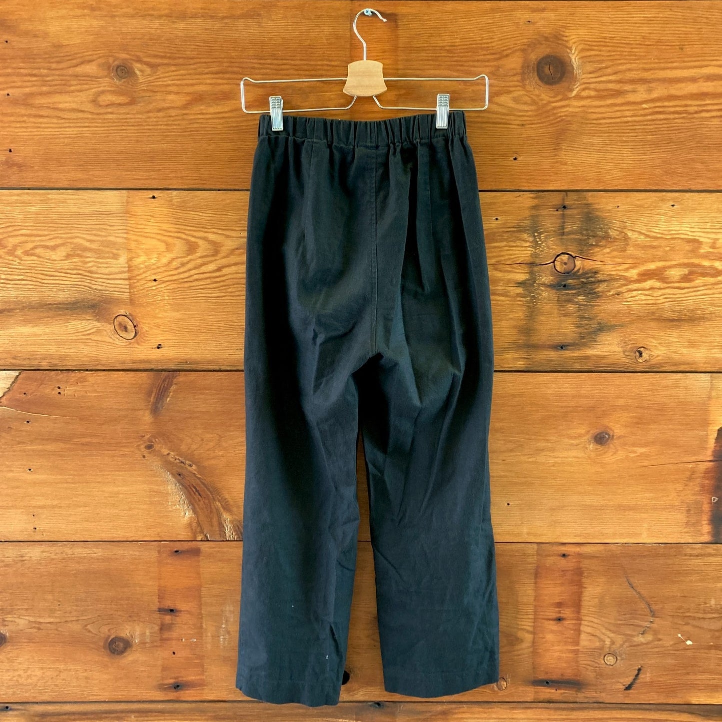 Aurorei Black Brooklyn Made Pull-On Elastic Waist Linen Pants - Size XS - 0322YP