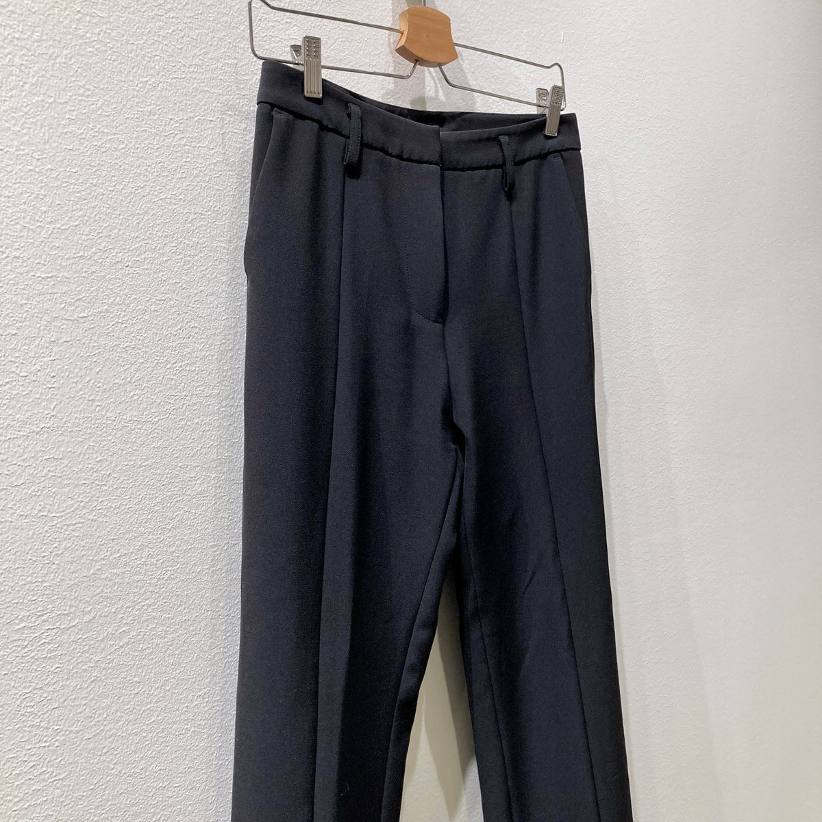 Anine Bing Black Split Hem Front Seam Trouser Pants - Size 36 / S - 0504AK