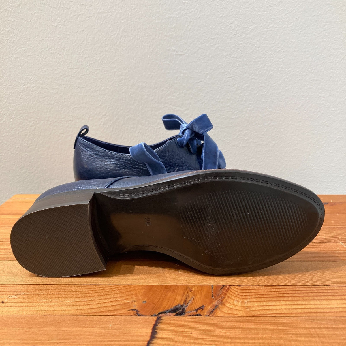 Silent D Anthropologie Navy Leather Callan Oxford Shoes - Size 36 / 6 - 0823JN