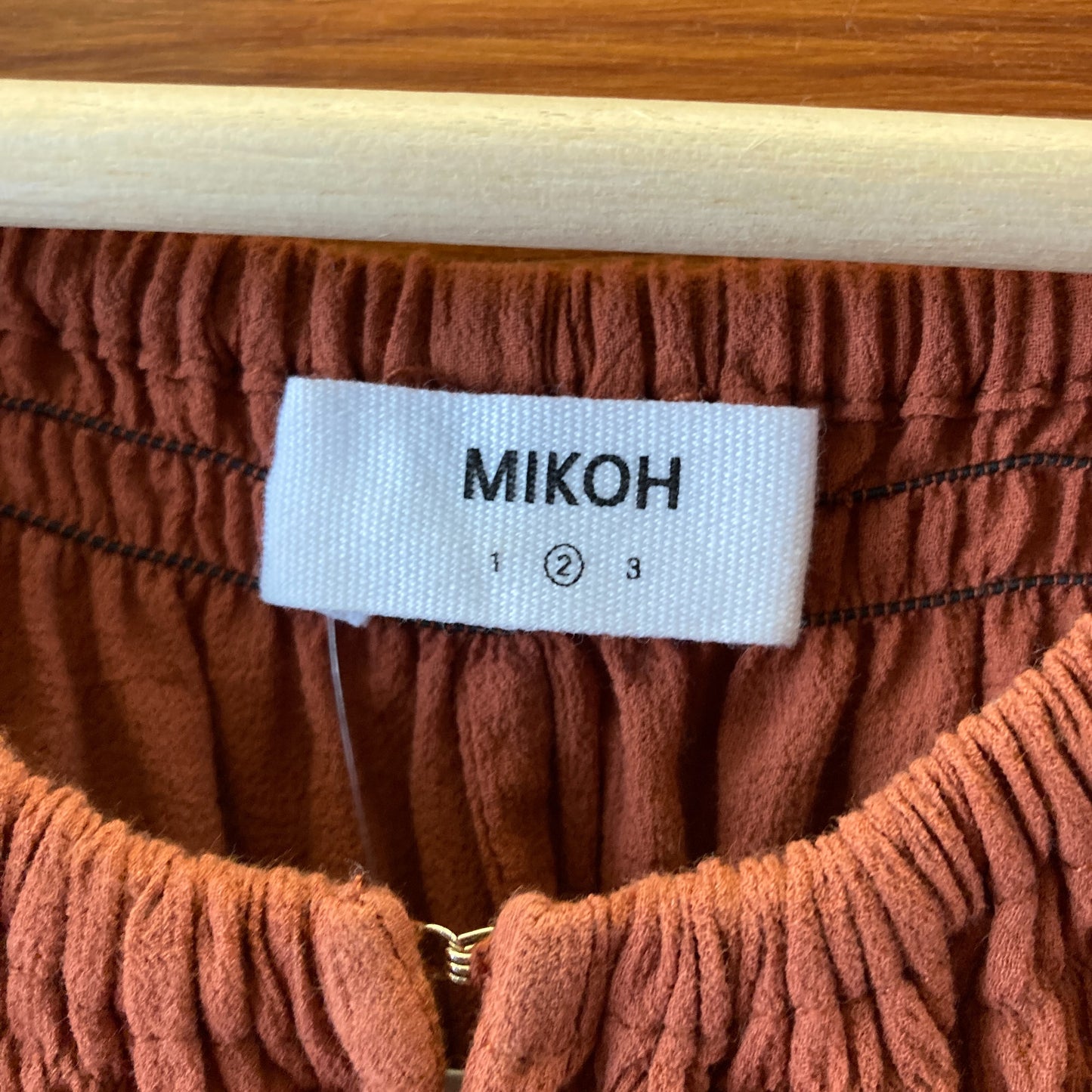Mikoh Rust Red Long Sleeve Lagenlook Aniwa Maxi Dress - Size 2 / M  - 0422SJ