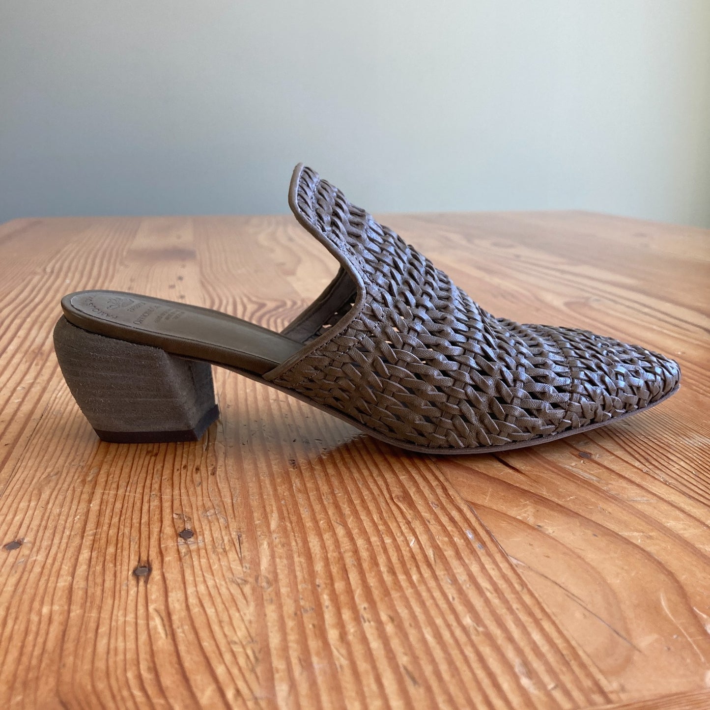 Officine Creative Gray Leather $747 Sally Mules Shoes w/ Box - 38.5 - 4427SC