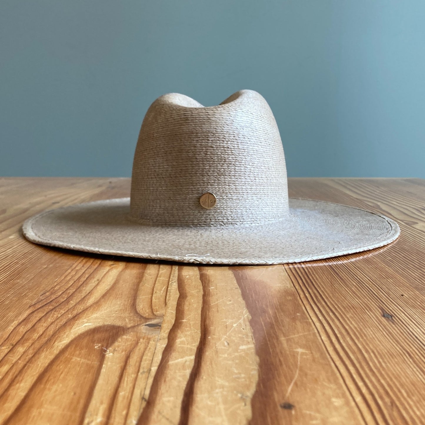 Gigi Pip $186 Straw Loren Cara Brimmed Rancher Hat NEW - Size 57 - 0317JF