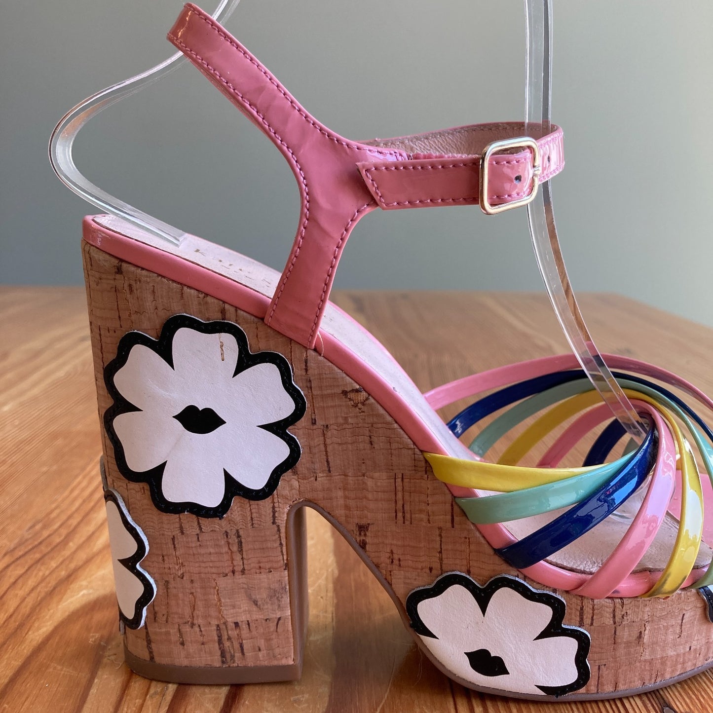 Kate Spade Gerry Platform Floral Sandals Heels - Size 7.5 - NEW - 0515CJ
