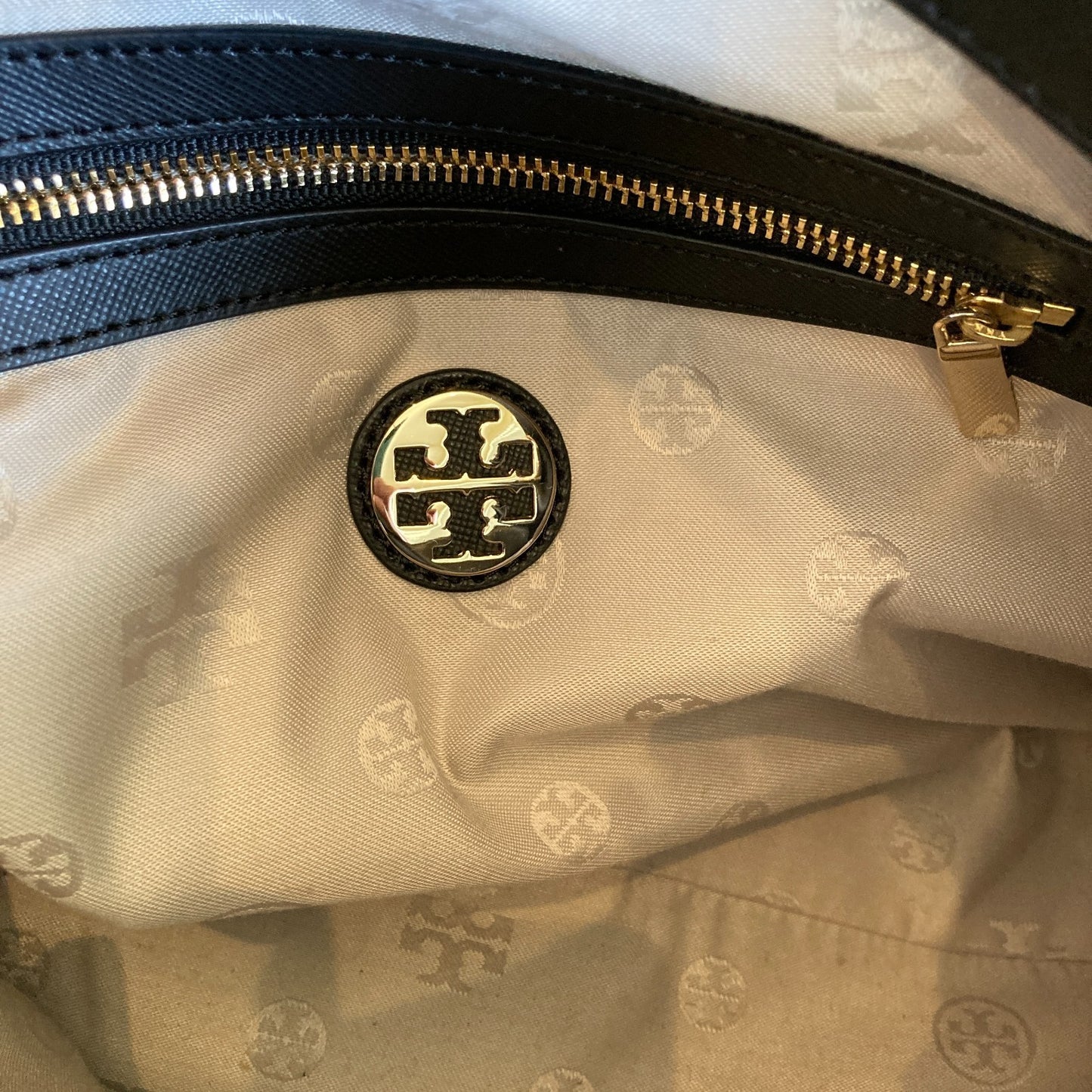 Tory Burch Black Saffiano Leather Double Handle Crossbody Purse - 0929JY