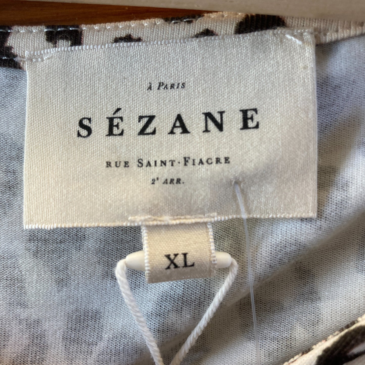 Sezane $160 Leopard Patterned Pippa Midi Dress - Size XL - NEW - 0206BS