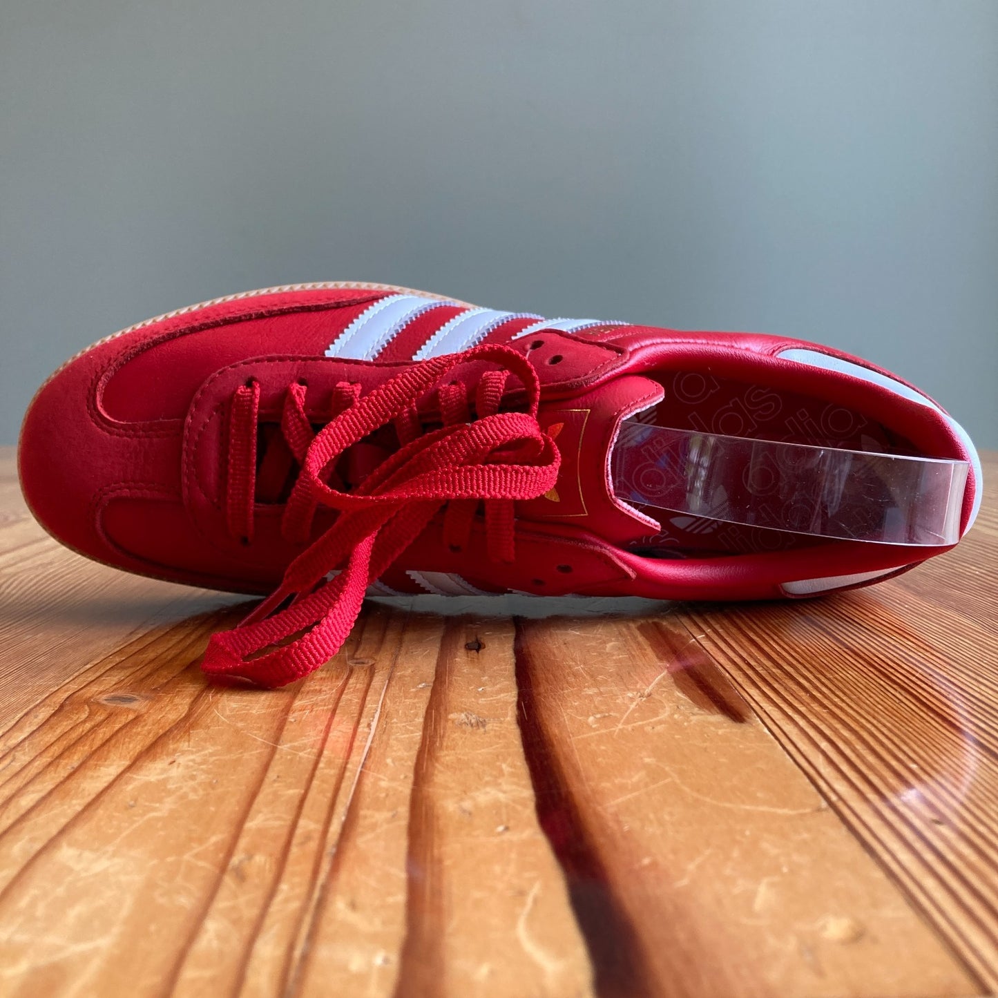 Adidas Red Leather Samba OG Womens Low Top Shoes - Sz 9.5 - NEW w/ Box - 1206HP