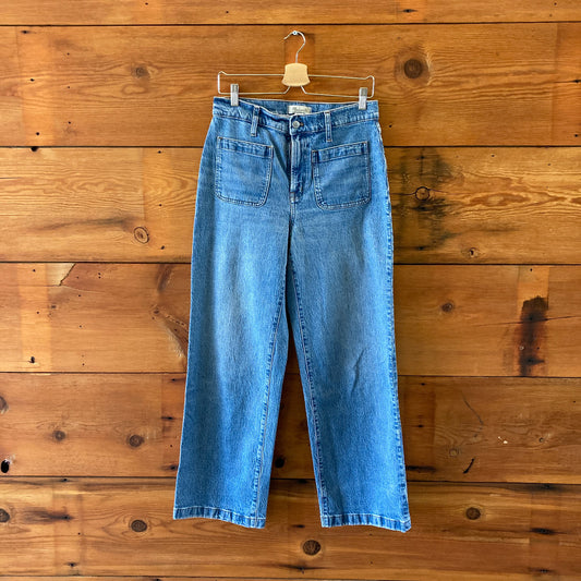 Madewell Medium The Perfect Vintage Wide-Leg Emmett Jeans - Size 30 - 0624KB