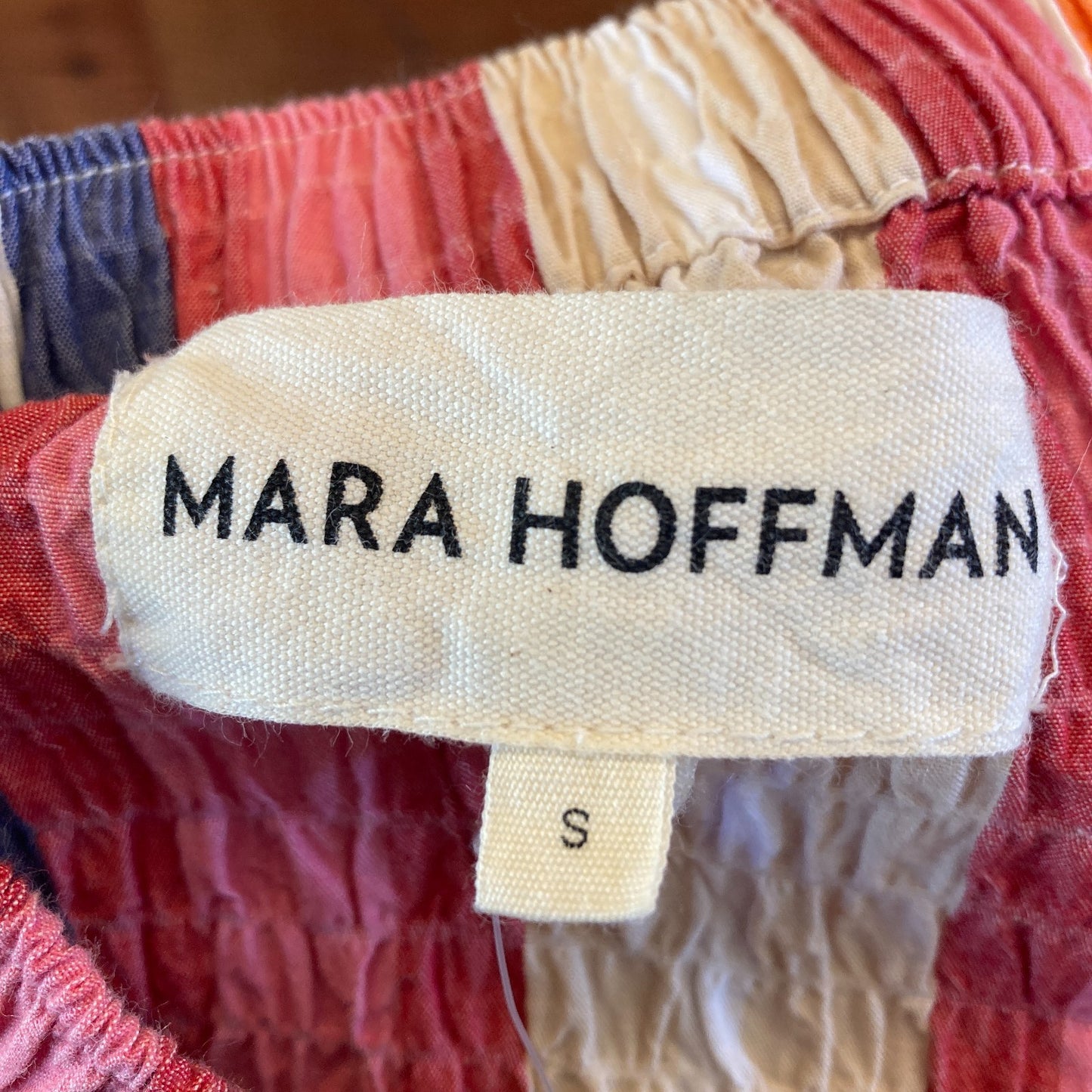 Mara Hoffman Striped Smocked Front Slit Alba Midi Skirt - Size S - 0424FB