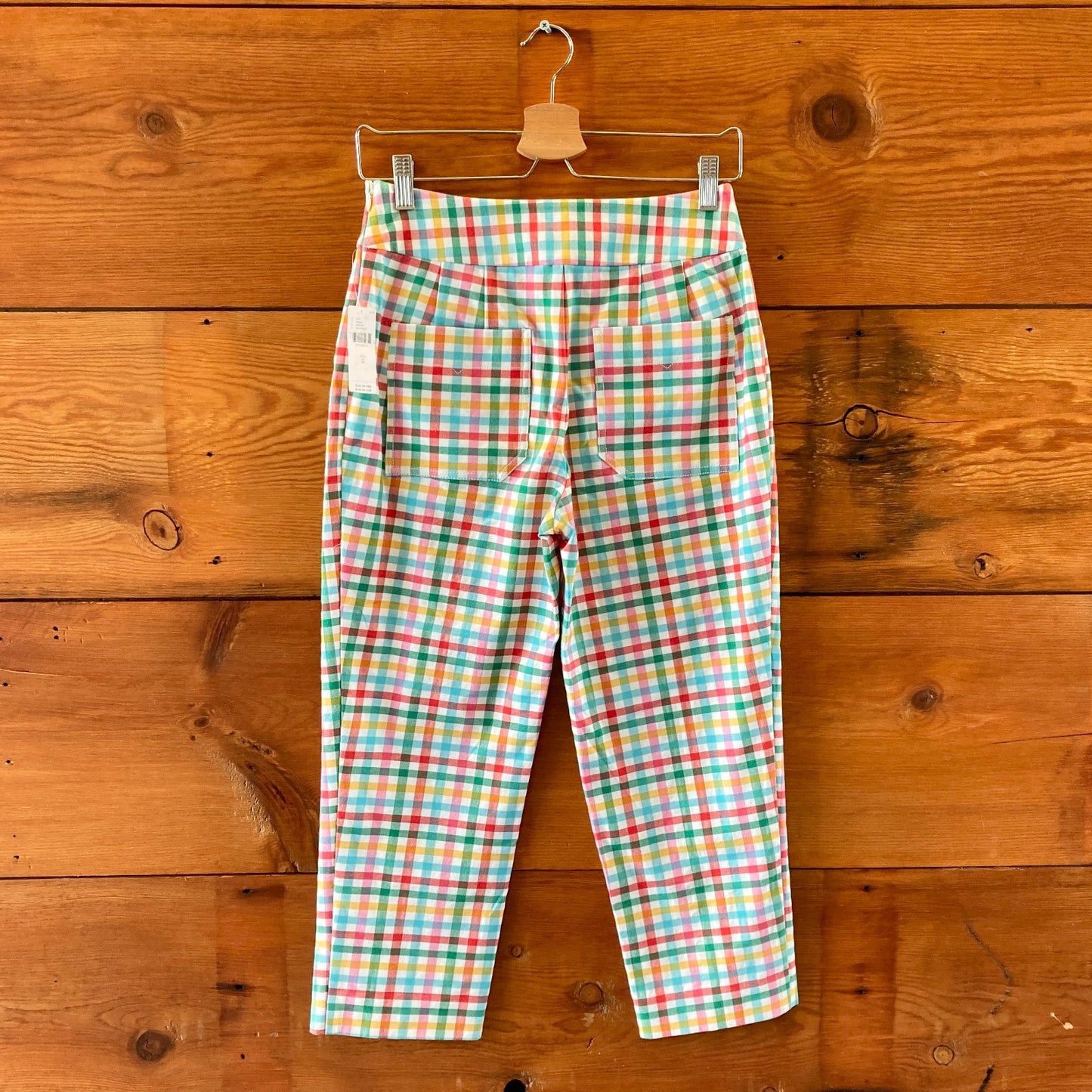 Maeve Anthropologie Multi-Color Gingham NEW Grace Capri Pants - Size 2 - 1129SL