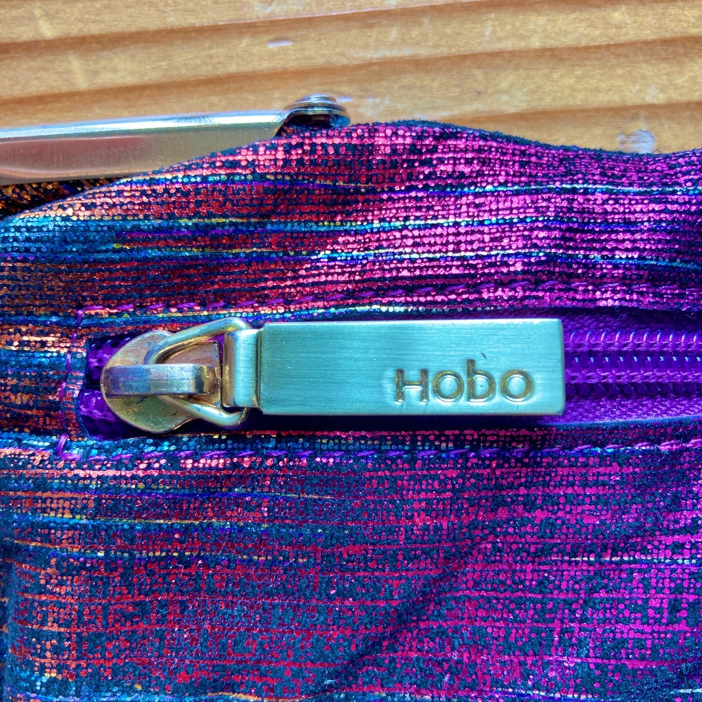 Hobo International Multi Color Metallic Lauren Bi Fold Wallet - 0715EJ