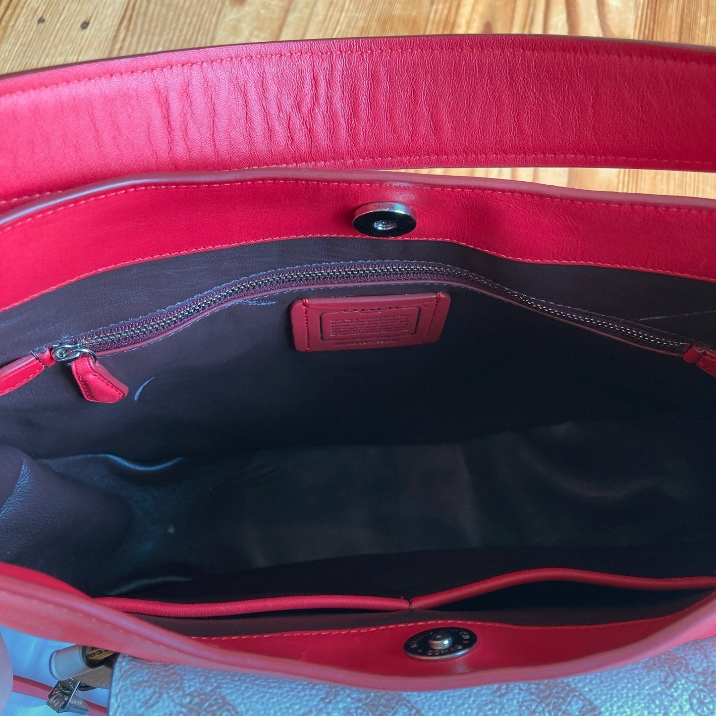 Coach NEW Red Leather Nomad Hobo Shoulder Bag Purse - 0731LR