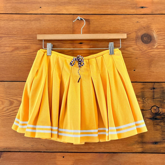 The Upside Yellow Mesh Pleated Mini Prix Quinny Skirt Skort - Size XS - 0415AB