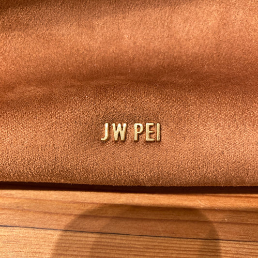 JW Pei $139 Brown Hana Faux Suede Vegan Leather Medium Purse - 0428KS