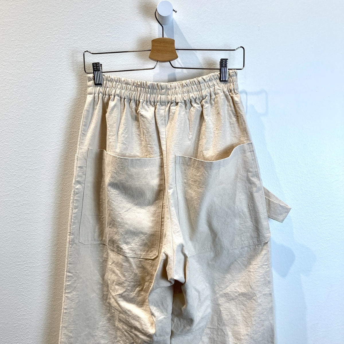 Kate Towers Portland Designer Natural Pull On Utility Pants - Size S/M - 0703SC