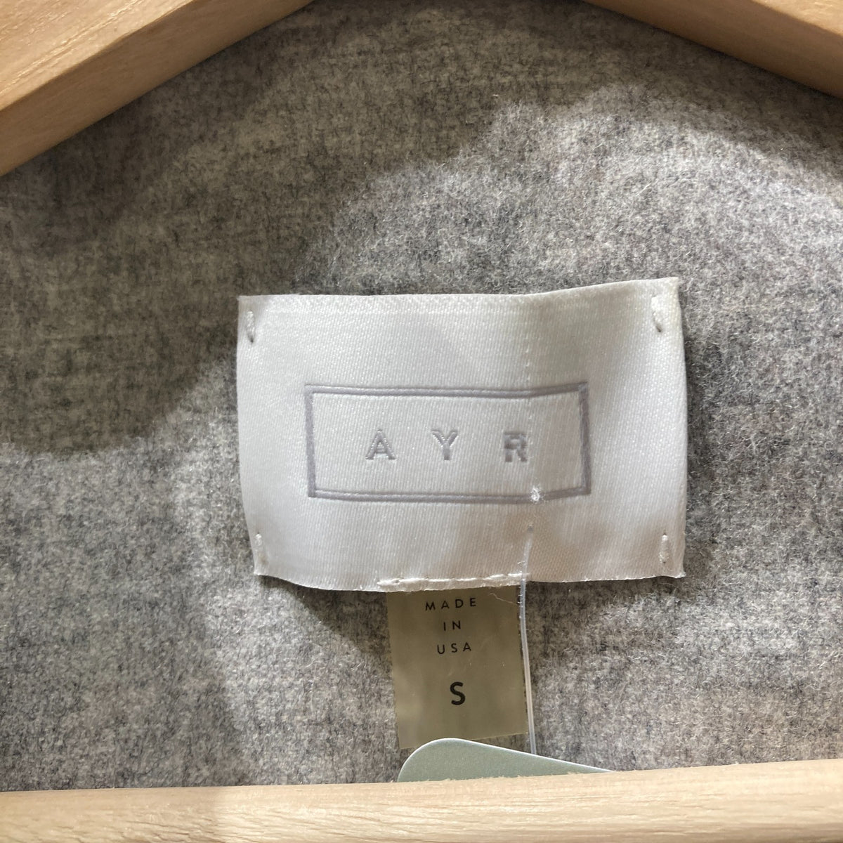 AYR Gray 100% Wool Sleeveless Open Front Long Vest - Size S - 1125KG