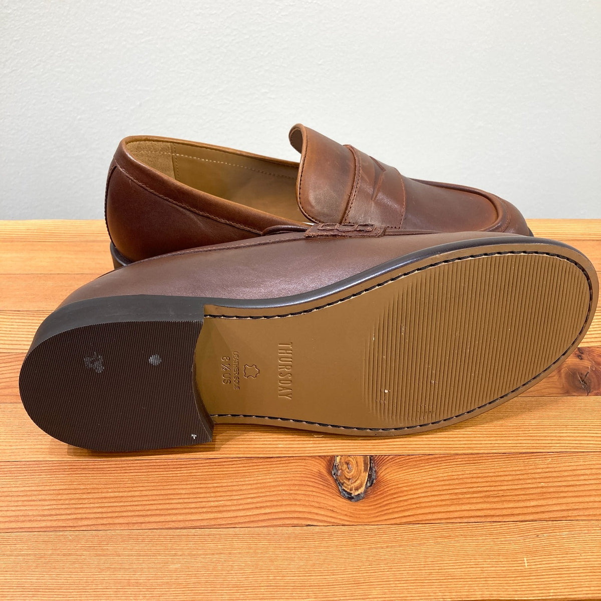 Thursday Boot Co. $160 Brown Dress Penny Loafers Shoes - Size 8.5 - NEW - 0203EL