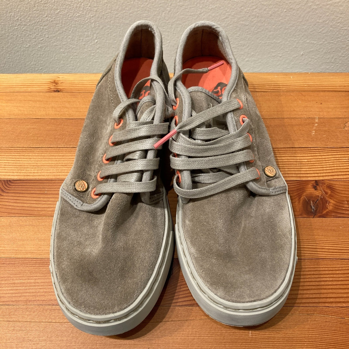 Satorisan Olive Gray Suede Leather Lace Up Sneakers - Size 39 / 9 - NEW - 1122CT