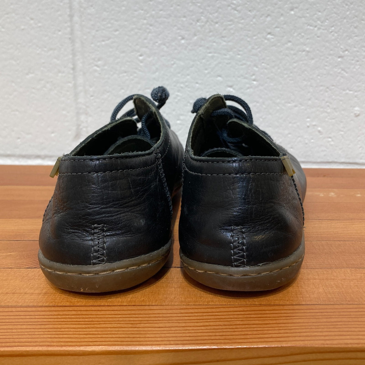 Camper Black Leather PEU Cami Lace Up Sneakers Shoes - Size 38 / 7.5 - 0818SL