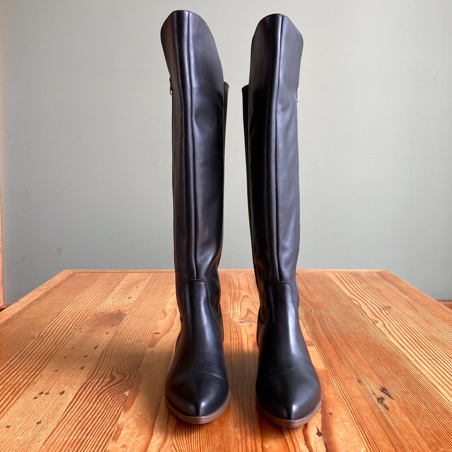 Girotti $519 Black & Green Over the Knee Boots - Sz 41 / 10.5 US - NEW - 0803BM