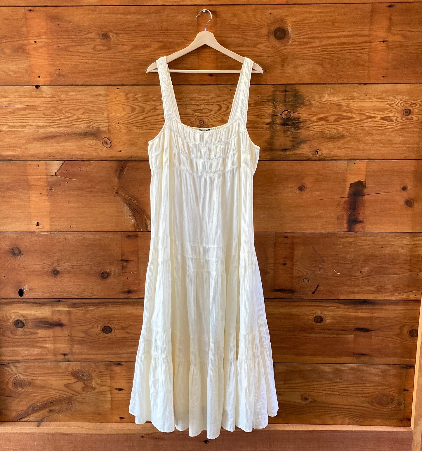J Crew White Airy Gauze NEW $138 Sleeveless Tiered Maxi Dress - 0514AT