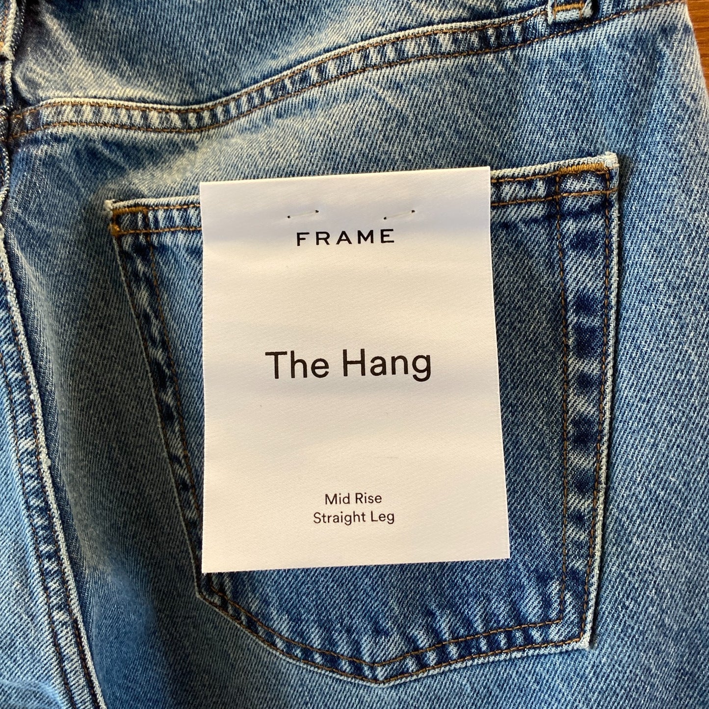 Frame $268 Mid Rise Straight Leg The Hang Jeans - Size 29 - NEW 4427SC
