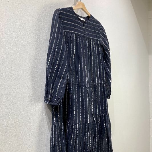 Isabel Marant Etoile Black Silver Stripe Savory Dress - Size 36 / M - 0129LH