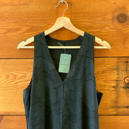 Rag & Bone Black V Neck Sleeveless Racerback Shift Dress - Size 6 - 0504AK