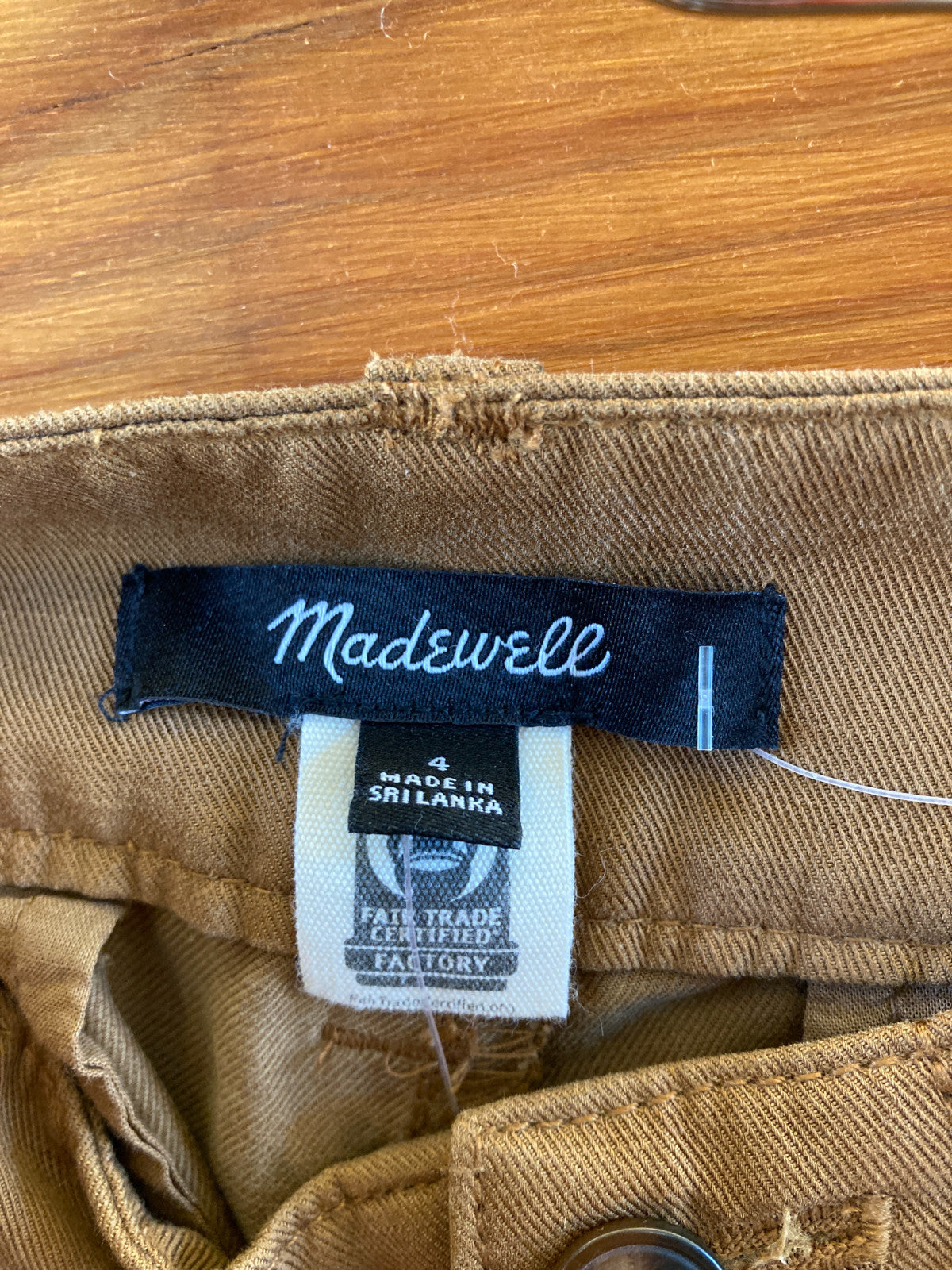 Madewell NEW Brown Harlow Drapey Twill Wide-Leg Pants - Size 4 - 0623KR