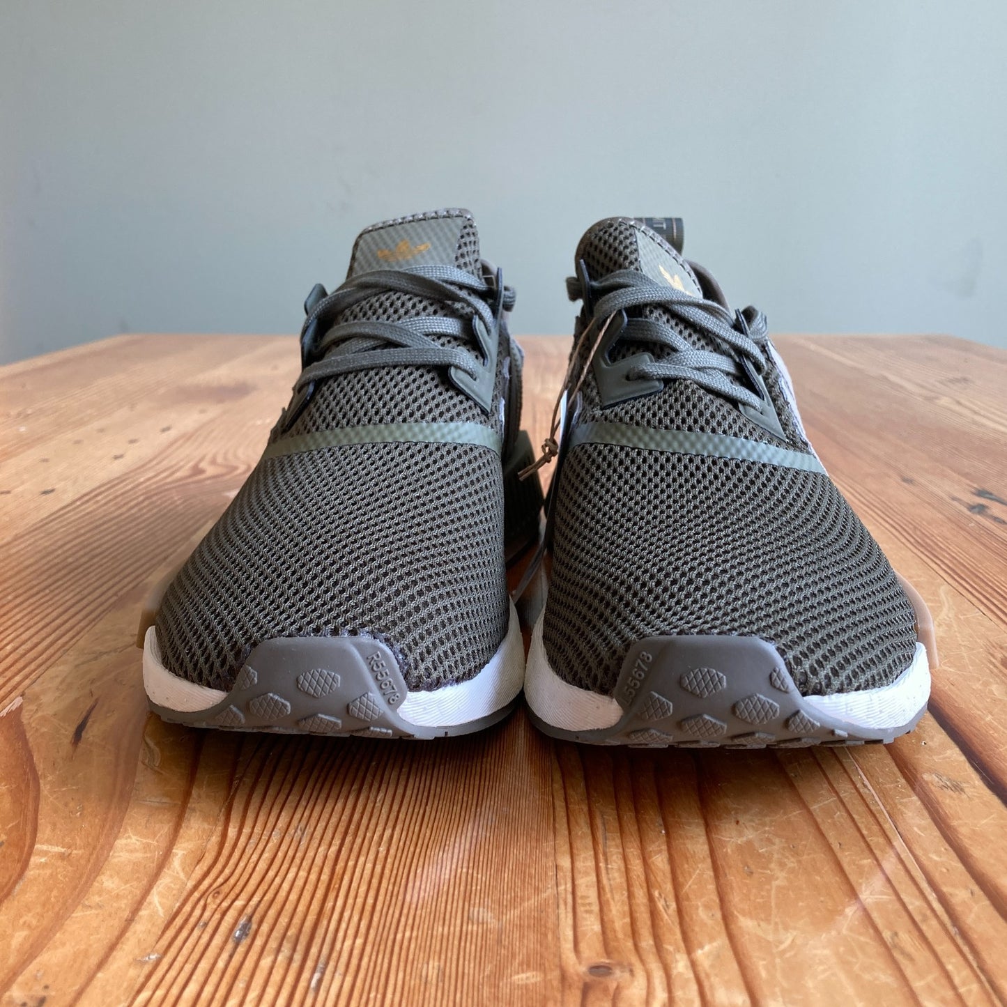 Adidas Mens Olive Striped NMD_R1 Shoes - Size 11 - NEW w/ Box - 1206HP