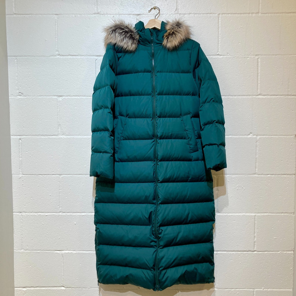 Lands' End Max 600 Down Long Maxi Coat Puffer Jacket - Size M - 1111KF