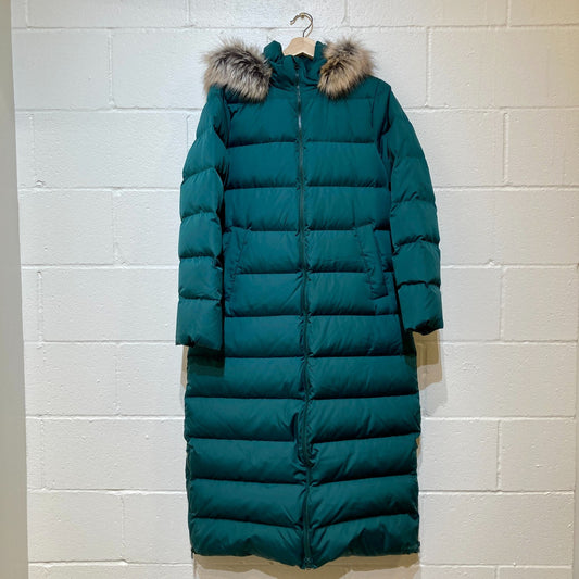 Lands' End Max 600 Down Long Maxi Coat Puffer Jacket - Size M - 1111KF