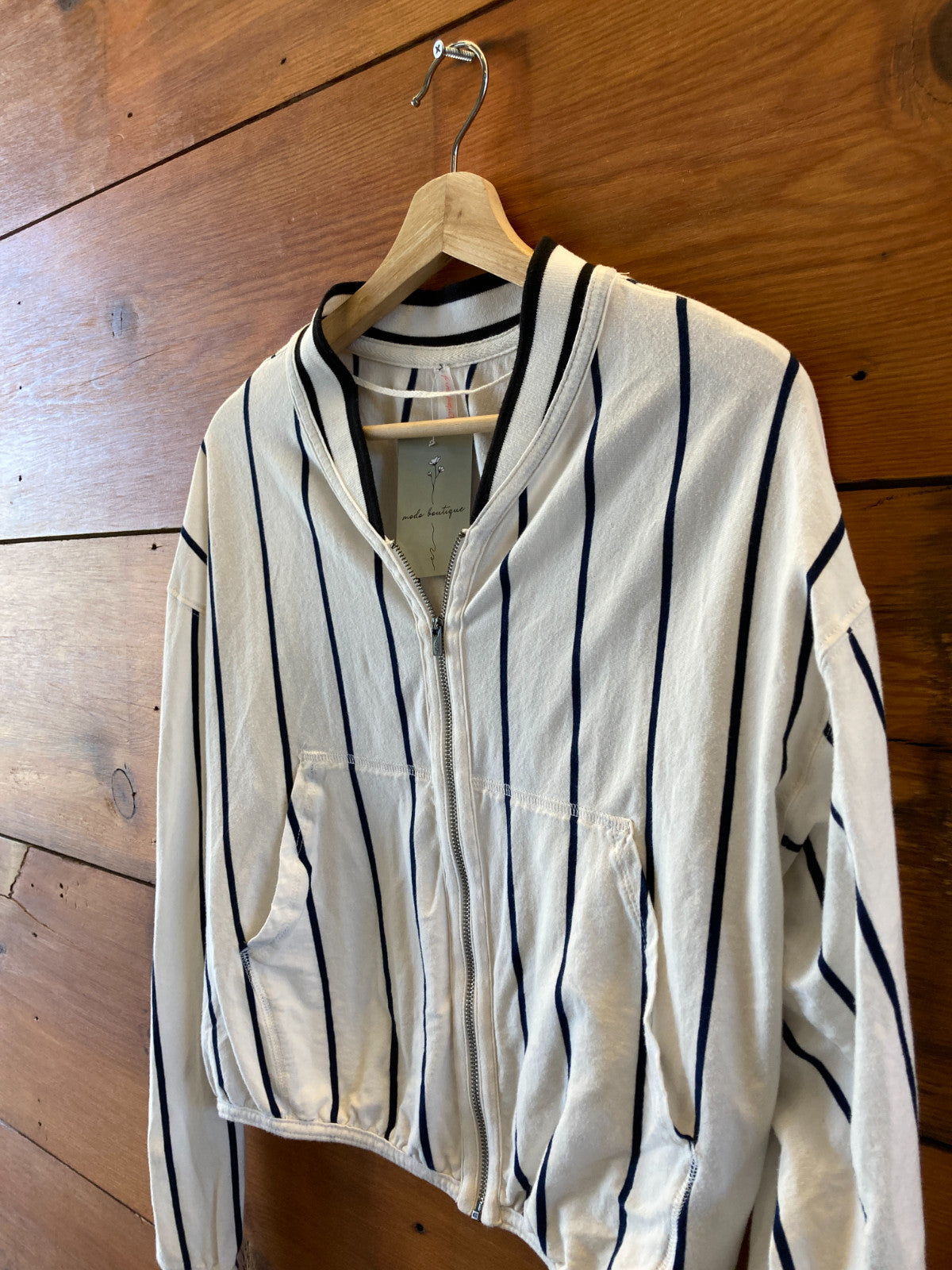 FP Movement Free People White Stripe Off Duty Top Shorts Set - Size XS - 0720LP