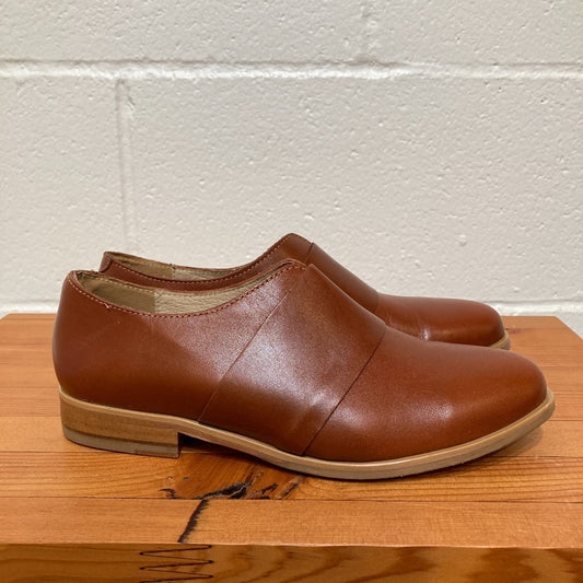 Wolverine NEW 1883 Cognac Leather Slip-On Olive Loafers Shoes - Size 7 - 0320JS