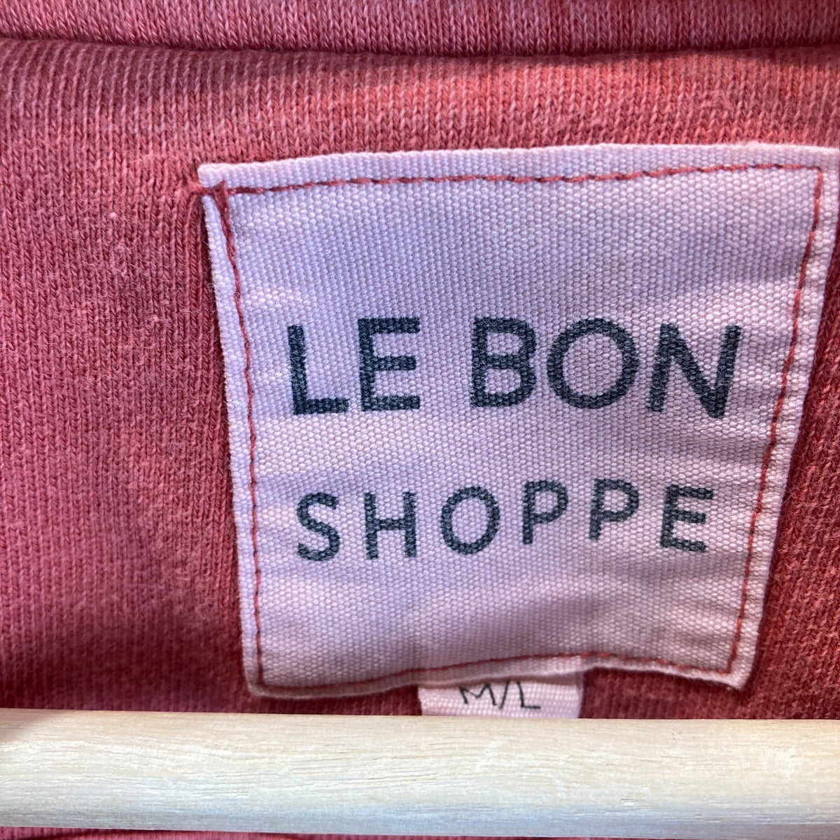 Le Bon Shoppe Coral Pink Pullover Half Zip Noah Sweatshirt - Size M / L - 0624KB