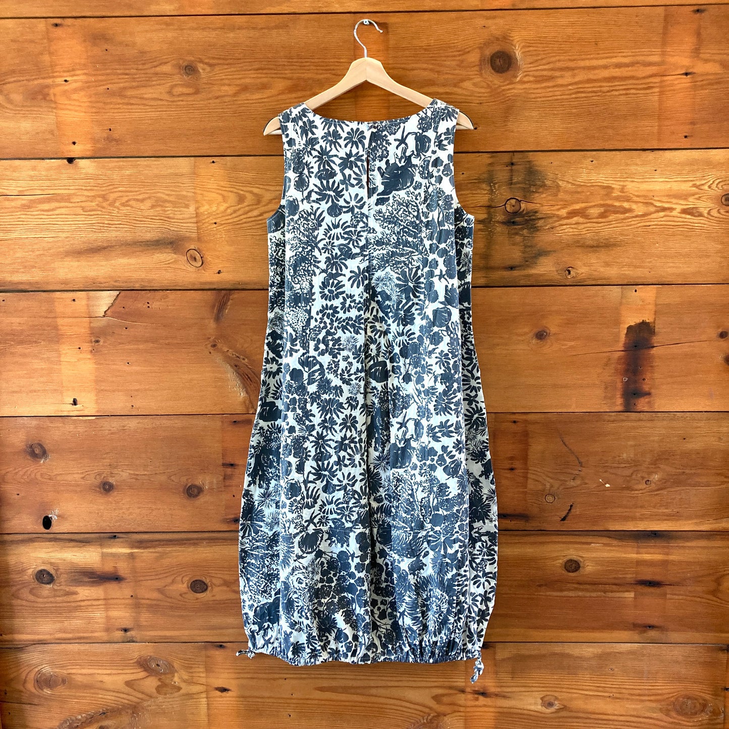 Annette Gortz Gray Floral Sleeveless Lagenlook Dress - Size 38 / M - 4427SC