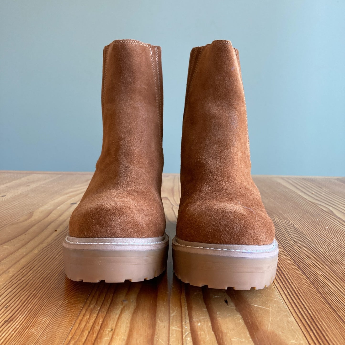Jeffrey Campbell Tan Suede Tuckee Boots NEW w/ Box - Size 11 - 0324KG