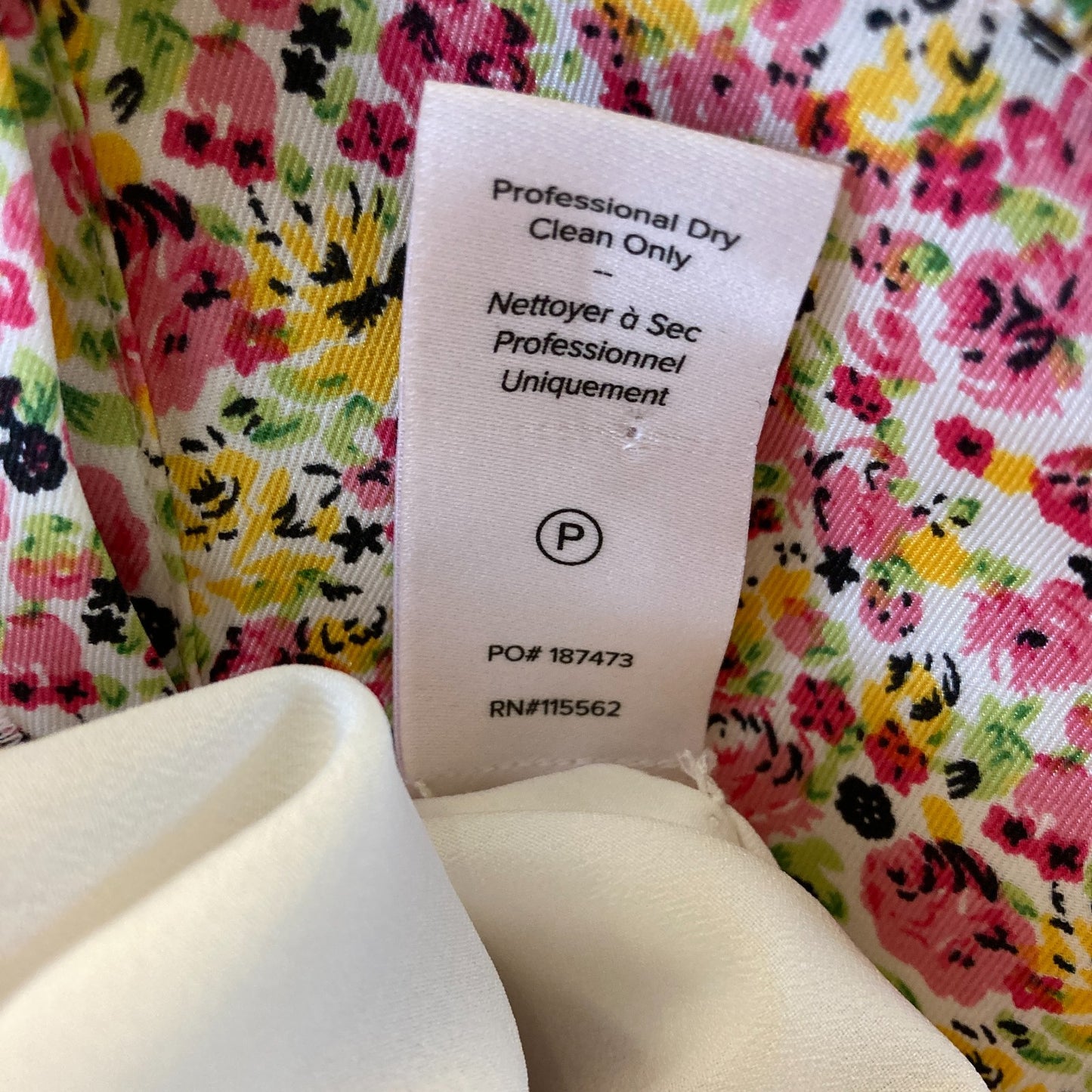 6 - Cinq a Sept Pink Floral Print Button Front Flutter Sleeve Dress 1203TR
