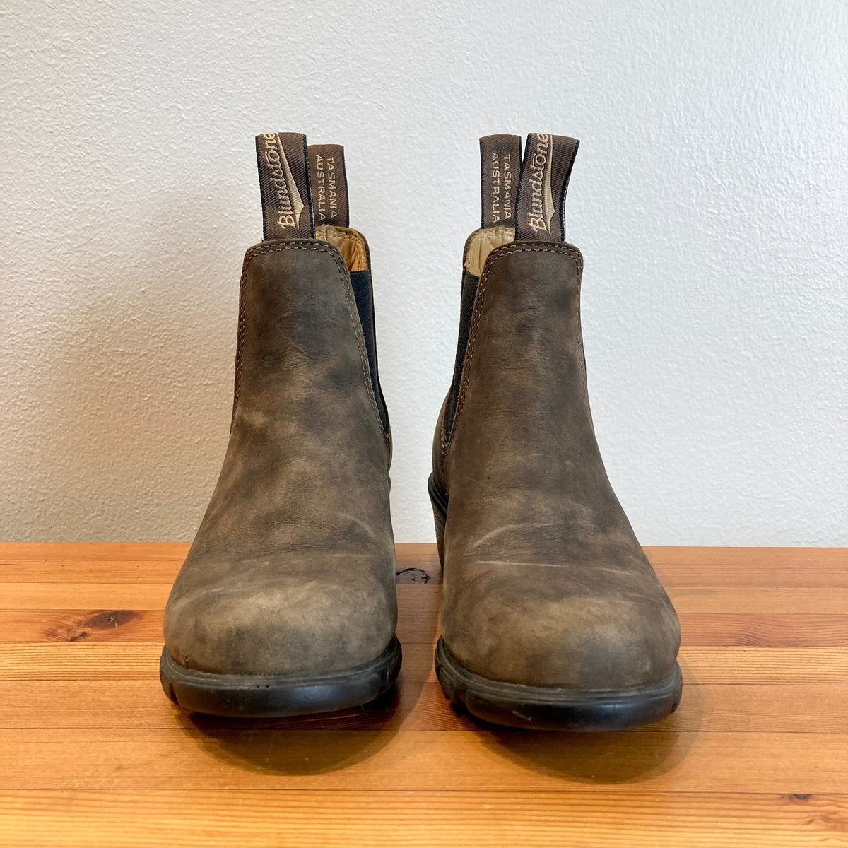 Blundstone Antique Brown Leather Pull-On Heeled #1673 Boots - Size 6.5 - 0728AL