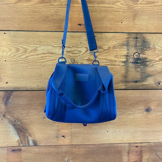 Dagne Dover Navy Blue London Carryall Zip Top Small Travel Bag  - 0426CR