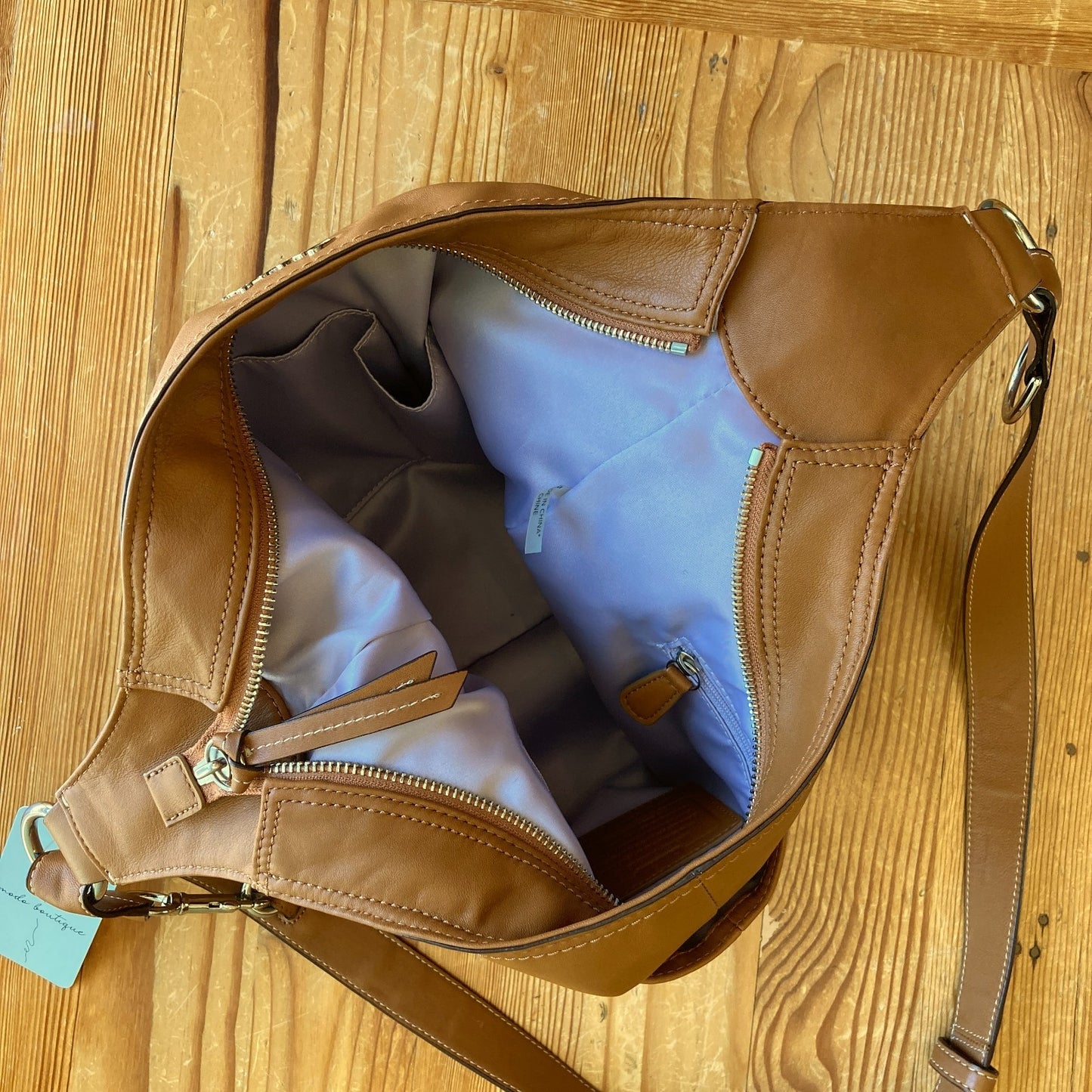 Coach Camel Brown Leather Y2K F17116 Shoulder Bag - 0704CM