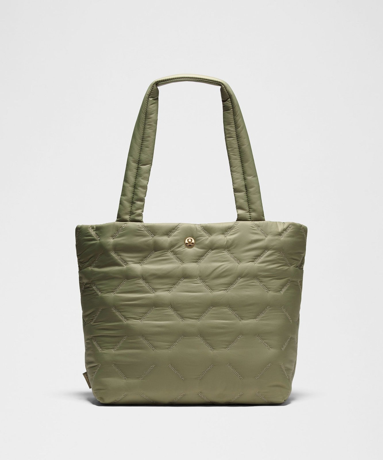Lululemon $148 Olive Green Quilty Pleasures Shoulder Tote Gym Bag 0927EK