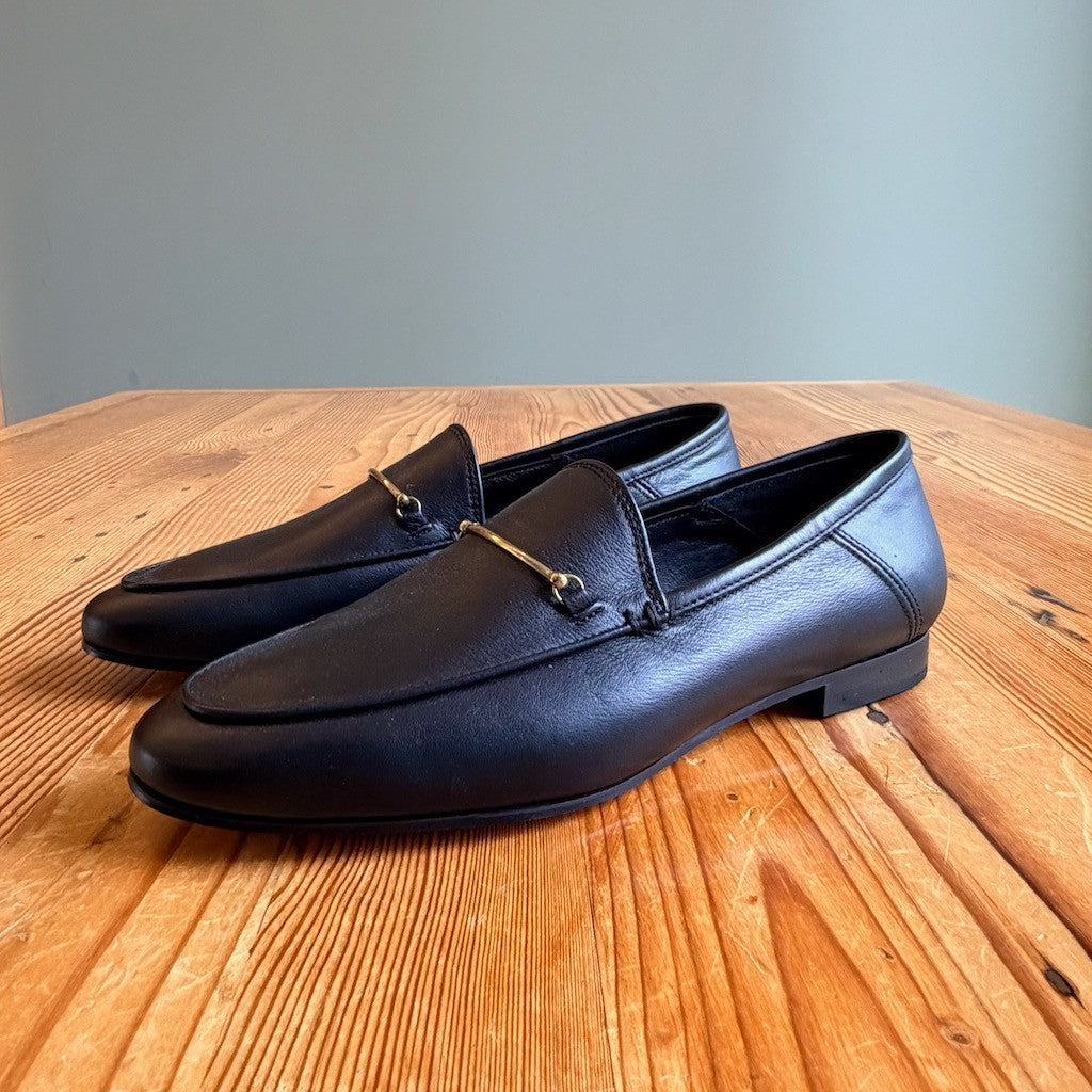 Nisolo $228 Black Leather Lucy Loafers Shoes - Size 10 - NEW - 0815CJ