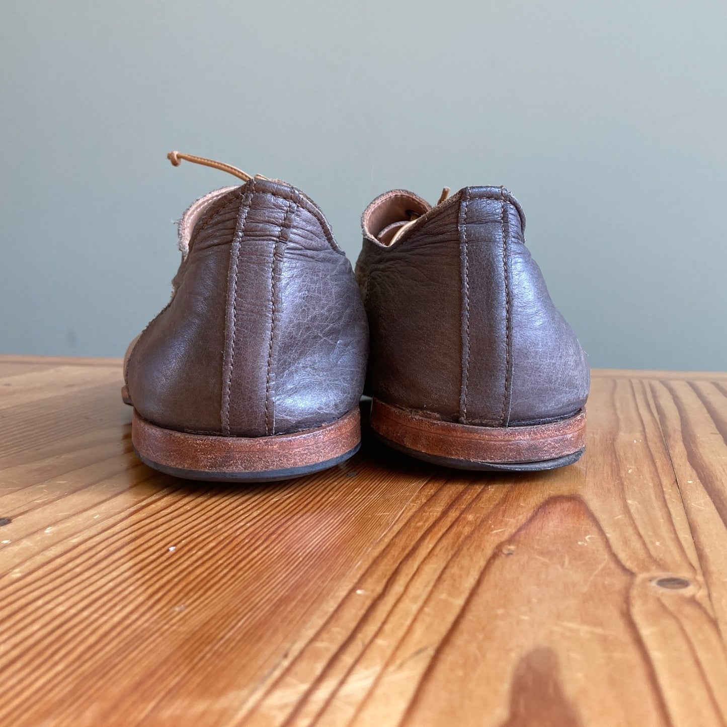 41 / 11 - Cydwoq Brown Two Tone Handmade Leather Loafers Shoes 0628AC