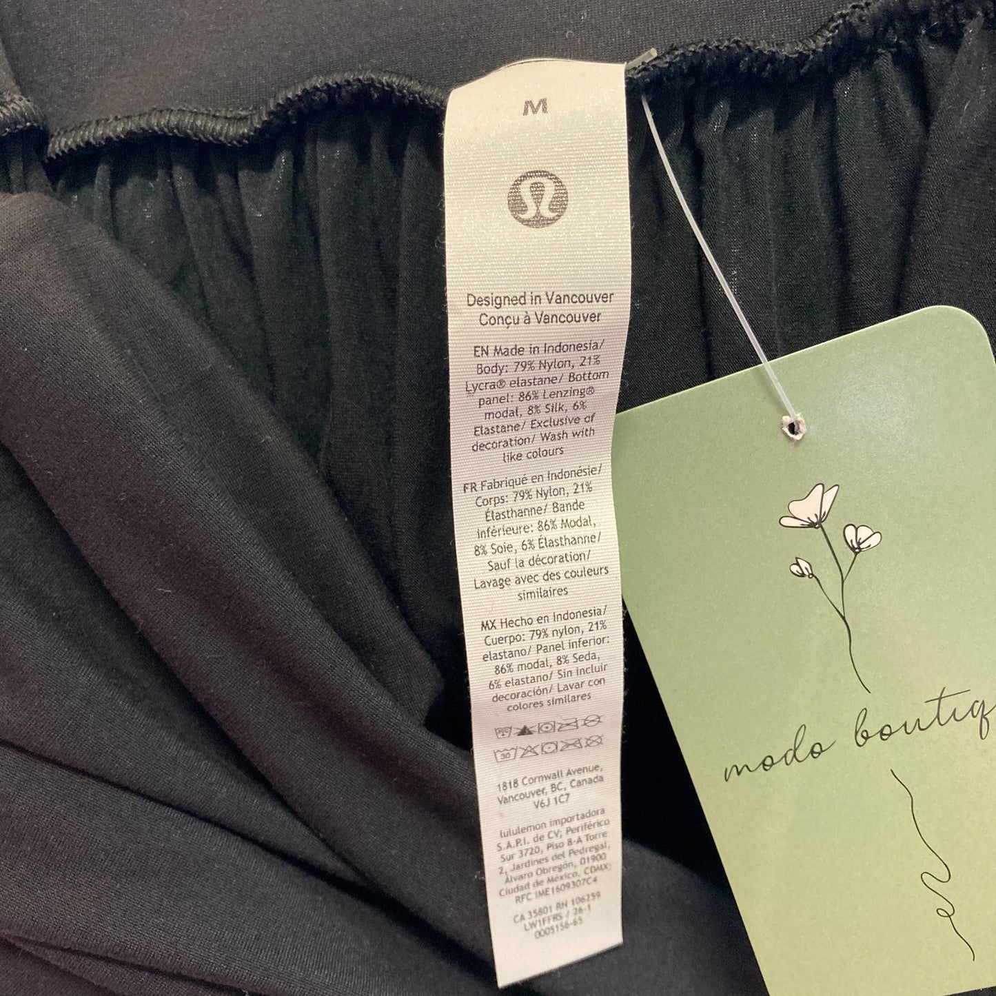 Lululemon Black 2-in-1 Maxi Dress Fold Waist Maxi Skirt - Size M - 1011SC