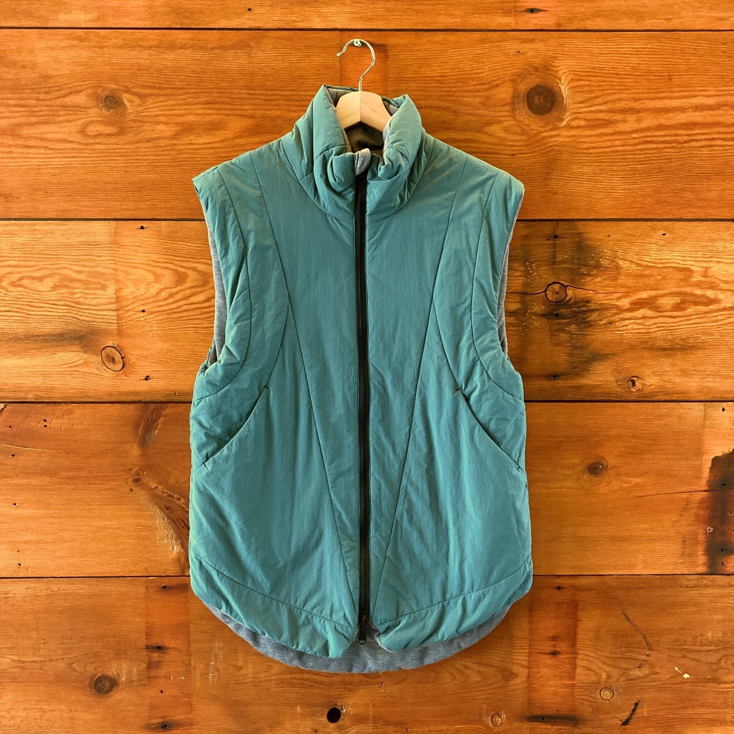 FP Movement by Free People Green Reversible Puffer Vest - Size S - 1112MH