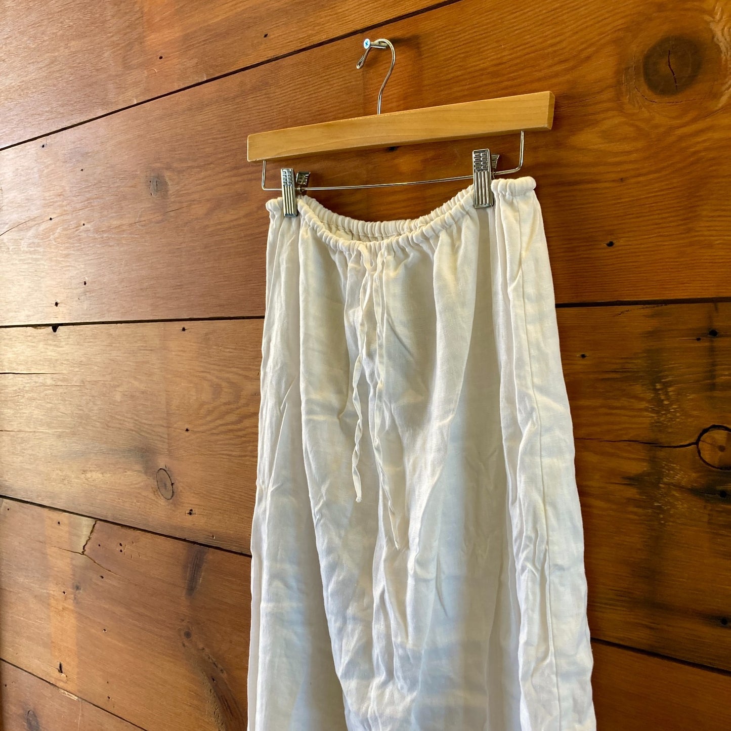 Reformation White Linen Amir Crop Tank Top & Midi Skirt Set - Size S - 0809CO
